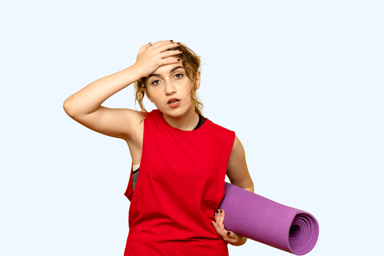 yogainstruktør forvirret